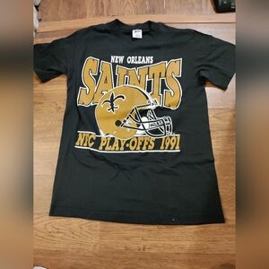New Orleans Saints Black and Gold T-Shirt